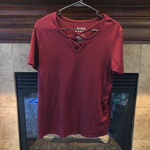 Burgundy Shirt